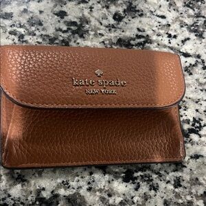 Kate Spade Cognac Leather Card Holder